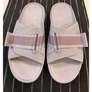 Easy Spirit Rejoov NEW size 10.5 Sandal Lilac Slide Slip On Flat Denise Austin